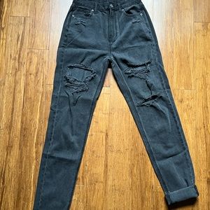 American Eagle ripped mom jeans